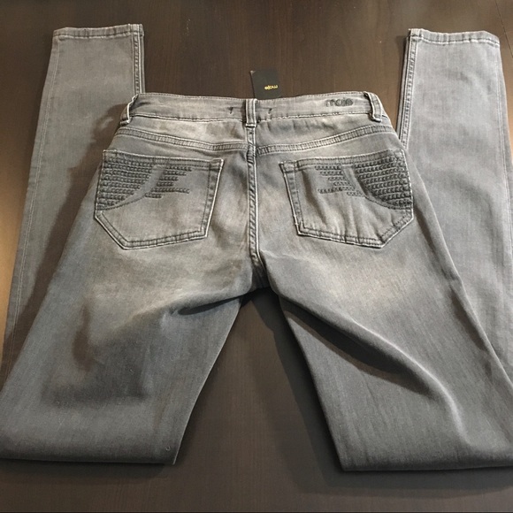 NWT Maje Skinny Taille Haute Grey Jeans size 24 - Picture 9 of 12